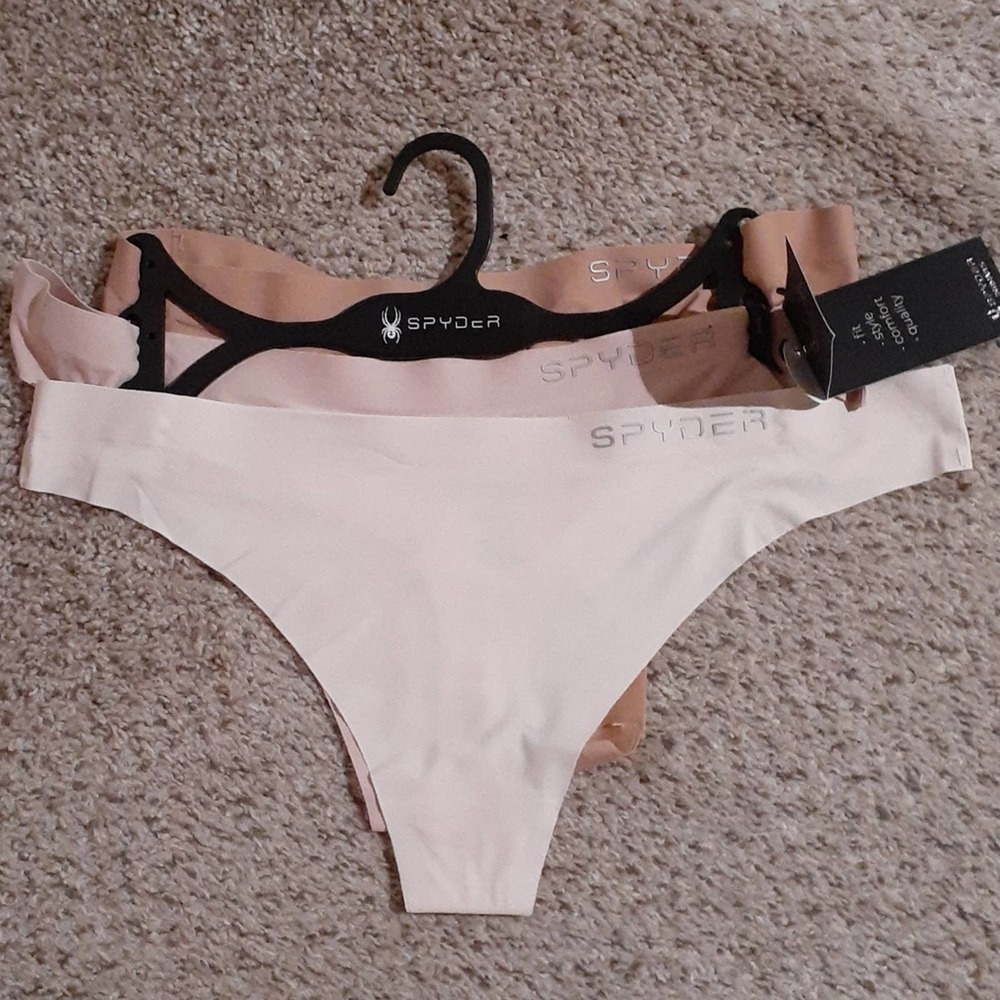SPYDER set of 3 XL nylon/spandex thongs, $48, NWT